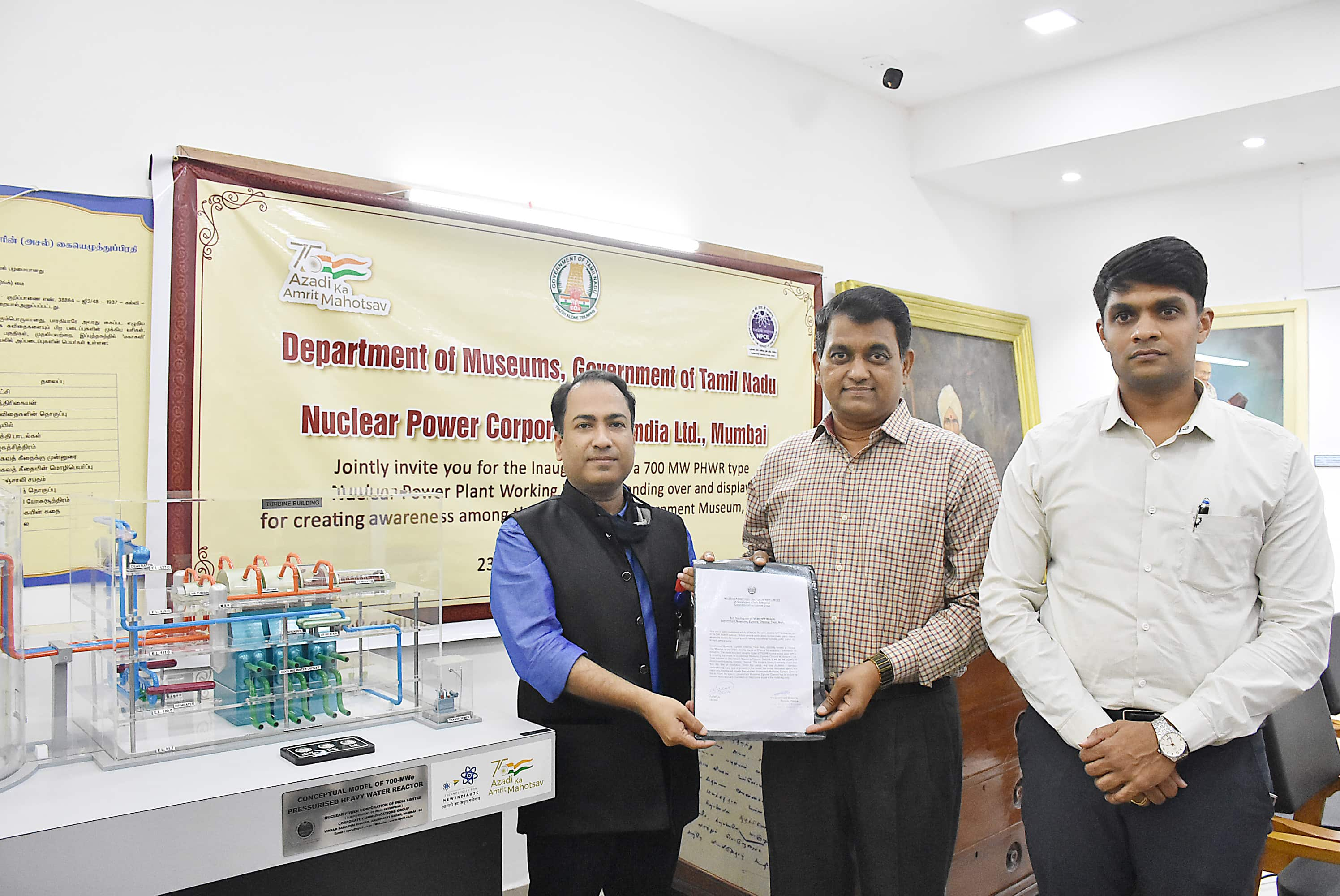 Inauguration of a 700 MW PHWR type Nuclear Power Plant Working Mode